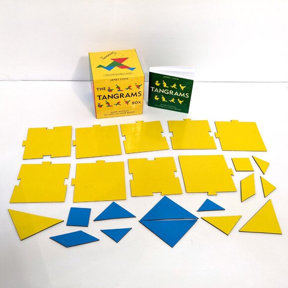The Tangrams Box: Shape Puzzles to Stretch Your Brain Over 200 Puzzles! Magnetic - Picture 3 of 16